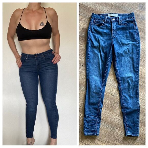 Levi’s High Rise Super Skinny Jeans 29 Waist Dark Wash - Picture 5 of 12